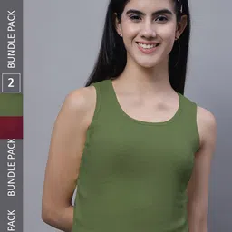 FBAR Pack of 2 Ribbed Cotton Tank Tops-picture-44