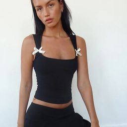 StyleCast Shoulder Strap Crop Top-picture-45