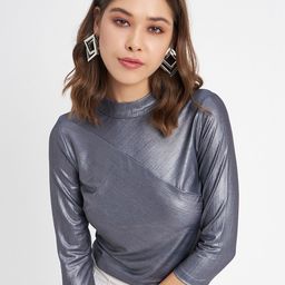 Madame High Neck Crop Top-image-93