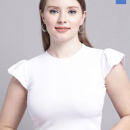 Jinfo Pack of 2 Flutter Sleeved Fitted Crop Top-image-19