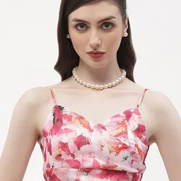 Madame Floral Printed Shoulder Straps Bralette Crop Top-picture-53