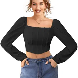 Sitanjali Square Neck Crop Top-image-48