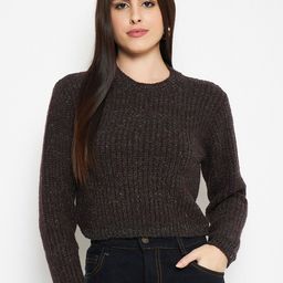 CREATIVE LINE Self Designed Round Neck Woollen Pullover-picture-11
