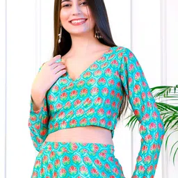 NEUDIS Floral Printed Wrap Crop Top-picture-33