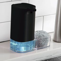 OBSESSIONS Black & Blue Colourblocked Crystal Soap Dispenser-17