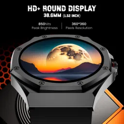 Cellecor E4 EDGE 1.52" HD+ Round Display with 850 NITS | BT-Calling | AOD | Smartwatch image 2