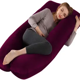 wild mint Microfibre Solid Pregnancy Pillow Pack of 1-picture-36