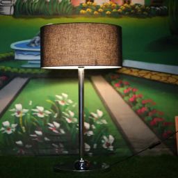 vk lampshade industry Pure Black Drum Lampshade-picture-22
