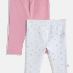 mothercare Infant Girls Pack of 2 Ankle Length Leggings-image-66