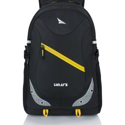 LUNAR'S Unisex Black & Yellow Backpack-image-9