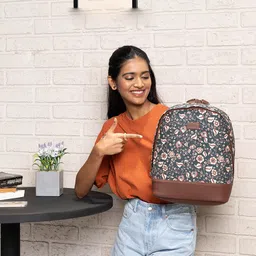 ZOUK Women Kalamkari Printed Backpack-52