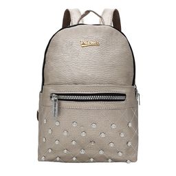 JENNA Women Leather Embellished Backpack-image-10