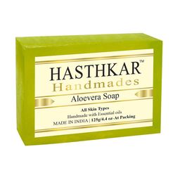 Hasthkar Set of 4 Handmade Aloe Vera Soaps for All Skin Types - 125 g Each image 3