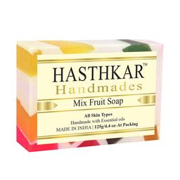 Hasthkar Set of 6 Mix Fruit Handmade Soaps for All Skin Types - 125 g Each image 5