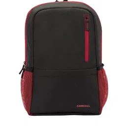 CARRIALL Unisex Red Solid Backpack-29