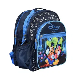 Kuber Industries Kids Disney Mickey & Minnie Mouse Printed Waterproof Backpack-12