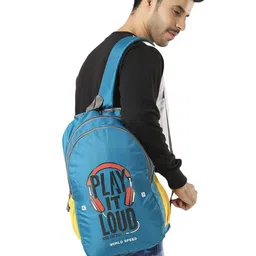 WORLD SPEED Unisex Typography Printed Backpack-41
