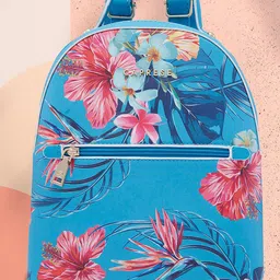 Caprese The Kiara Collection Renee Floral Printed Ergonomic Backpack-image-4