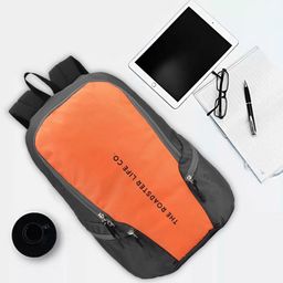 The Roadster Lifestyle Co. Orange Printed Medium Waterproof Backpack-20