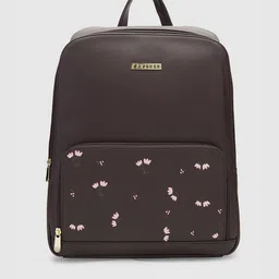 Caprese Women Leather Laptop Backpack-38