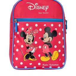 Kuber Industries Disney Mickey & Minnie Mouse Print Backpack-34