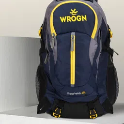 WROGN Water Resistant Brand Logo Backpack with Shoe Pocket-41