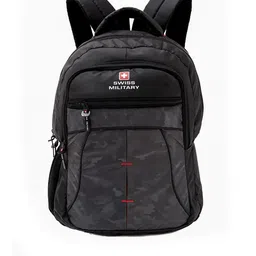SWISS MILITARY Unisex Black Camouflage Backpack-54