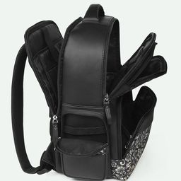 ZOUK Unisex Flomotif 16 Inch Medium Leather Backpack image 5