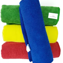 Microfiber Cloth (Pack of 4 Pcs.) Multicolor Cloth Napkins-15