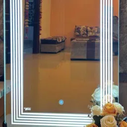 bgh led mirror with touch sensor /triple colours of led light & dimmable function Bathroom Mirror image 2