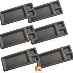 100% Food Grade Unbreakable Serving Dinnerware Products for Home Kitchen Chip & Dip Tray-image-44
