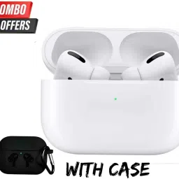Combo pack blutooth earbuds with premium case White (Truely wireless) Bluetooth Headset-image-71