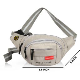 Worldstar waist bag Waist Bag For Men Women Travel Mobile Sports Belt Pouch Bag Waist Bags (Grey)-image-55