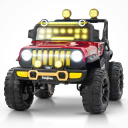 Battery Operated Jeep, Ride on Toys for Kids with RGB Windshield light Jeep Battery Operated Ride On-image-39