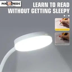 pick ur needs Rechargeable Study Lamp With 3 LED Color Mode Touch Dimmable Brightmess Study Study Lamp image 3