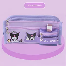 Kuromi Pencil Case Pencil Marker Holder Pencil Bag For Children Women Kids Multi-Compartment Pencil Case for School, Office & Kids’ Desk Organizer Art Polyester Pencil Box-26