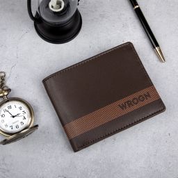 Men Casual Tan, Brown Genuine Leather RFID Wallet-image-31