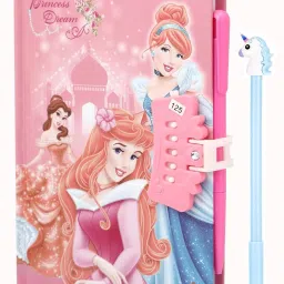 rashi Secret Personal Lock Dairy with 3D Gel Pen (RANDOM COLOUR AND DESIGN) A5 Diary SINGLE RULE 50 Pages image 4