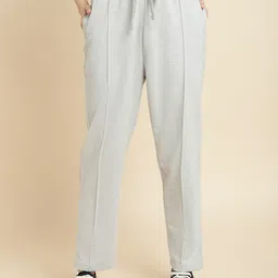 UnaOne Women Terry Cotton Mid-Rise Training Track Pant-image-17