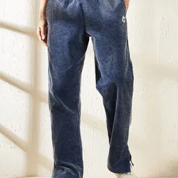 FUGAZEE Men Washed Cotton Corduroy Bootcut Track Pants-image-11