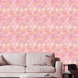 WallDaddy Pink Ethnic Motifs Self Adhesive Wallpaper-image-111