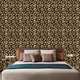 WallDaddy Black & Brown Spider Trap Designed Self Adhesive Wallpaper-image-70