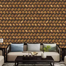 WallDaddy Brown Bans Chatai-Printed Self-Adhesive Wallpaper-picture-43