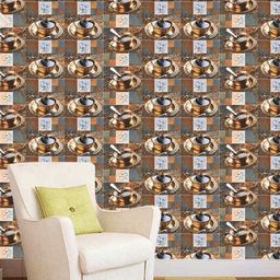 WallDaddy Brown Black Tea Printed Wall Paper-image-82