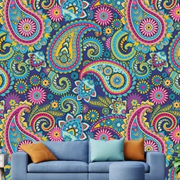 WallDaddy Blue & Pink Multi Design-Printed Self-Adhesive Wallpaper-picture-7