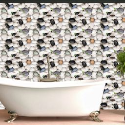 WallDaddy White & Black Marble Design Self Adhesive Wallpaper-image-68