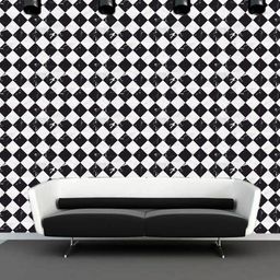 WallDaddy Black & White Chess Marble Designed Self Adhesive Wallpaper-image-2