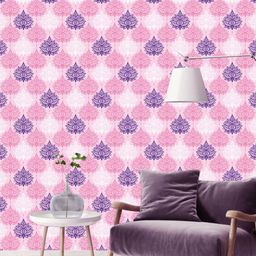 WallDaddy Pink & Blue Favvara Fool Designed Self Adhesive Wallpaper-image-36