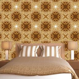 WallDaddy Brown Printed Self Adhesive Wallpaper-image-67