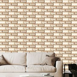 WallDaddy Beige Geometric Printed Self Adhesive Wallpaper-image-25